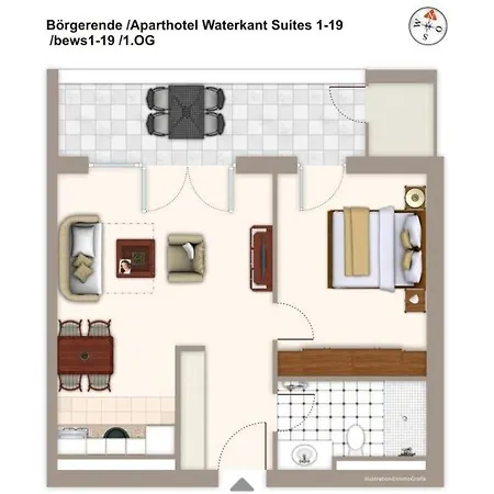 Aparthotel Waterkant Suites Suite 1-19 Appartement